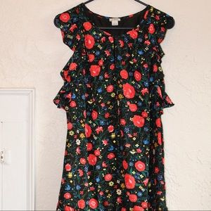 J. Crew Floral Babydoll Dress